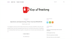 Desktop Screenshot of cupofteaching.com